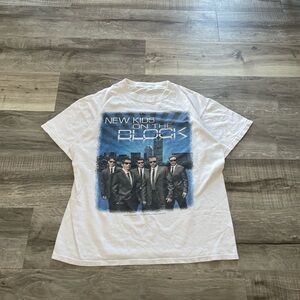 New Kids on the Block Graphic Tee - white 2008 tour